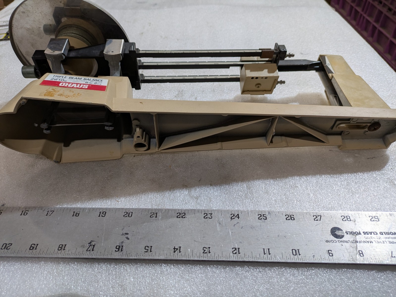 Ohaus 700/800 Series Triple Beam Balance Scale 2610g 5lb 2oz Lab Industrial