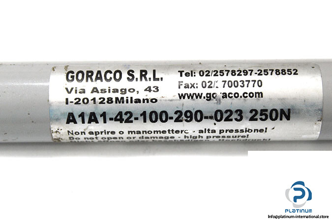 GORACO S.R.L A1A1-42-100-290- -023 250N GAS SPRING ACTUATOR
