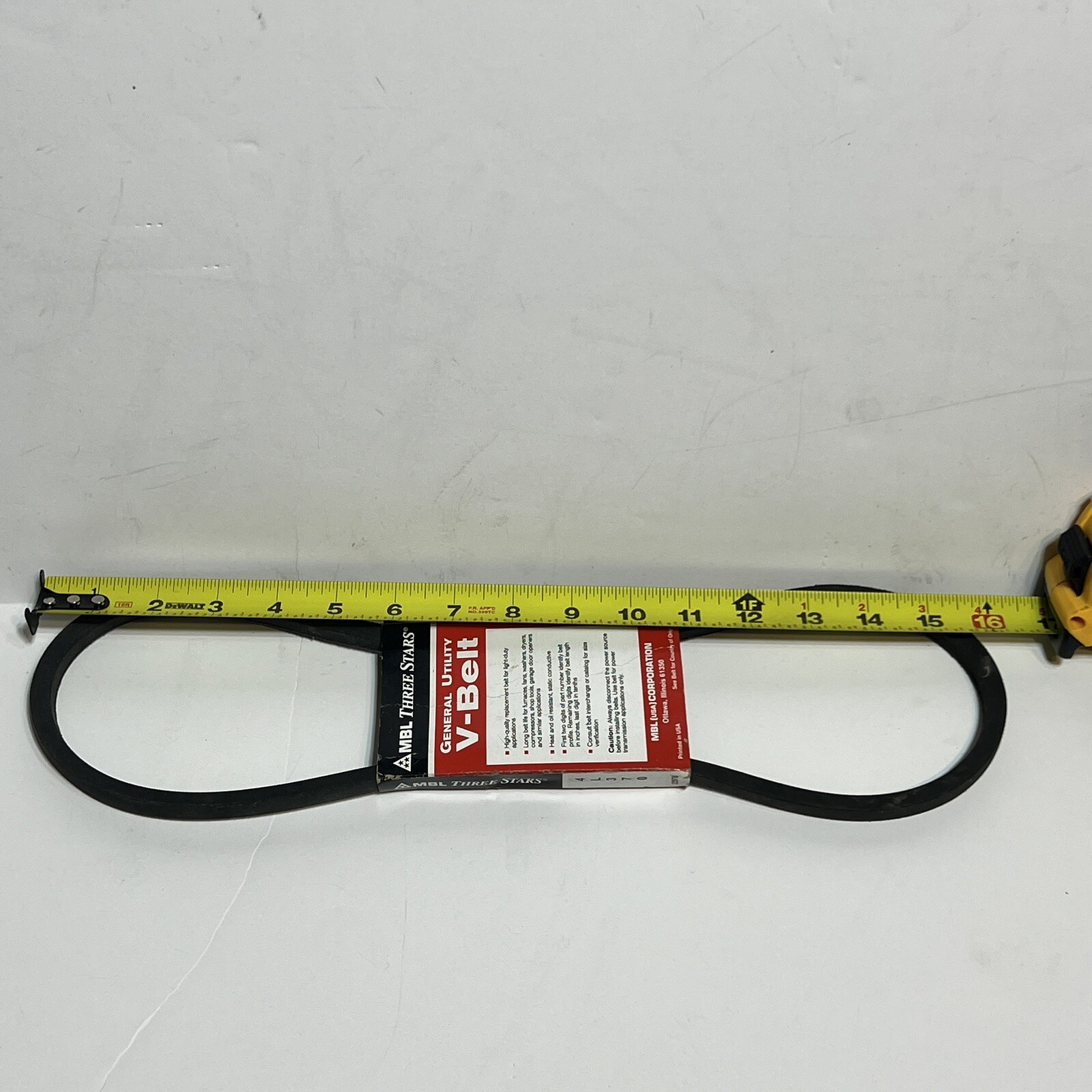 MBL Three Stars General Utility V-Belts 4L370 Functional Shop 22576 Tool Pics