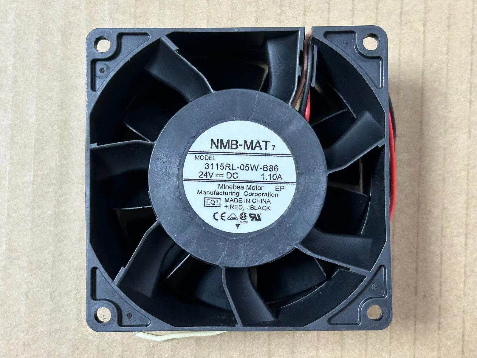 For NMB-MAT 3115RL-05W-B86 24V 1.10A 8CM 4-wire inverter cooling fan