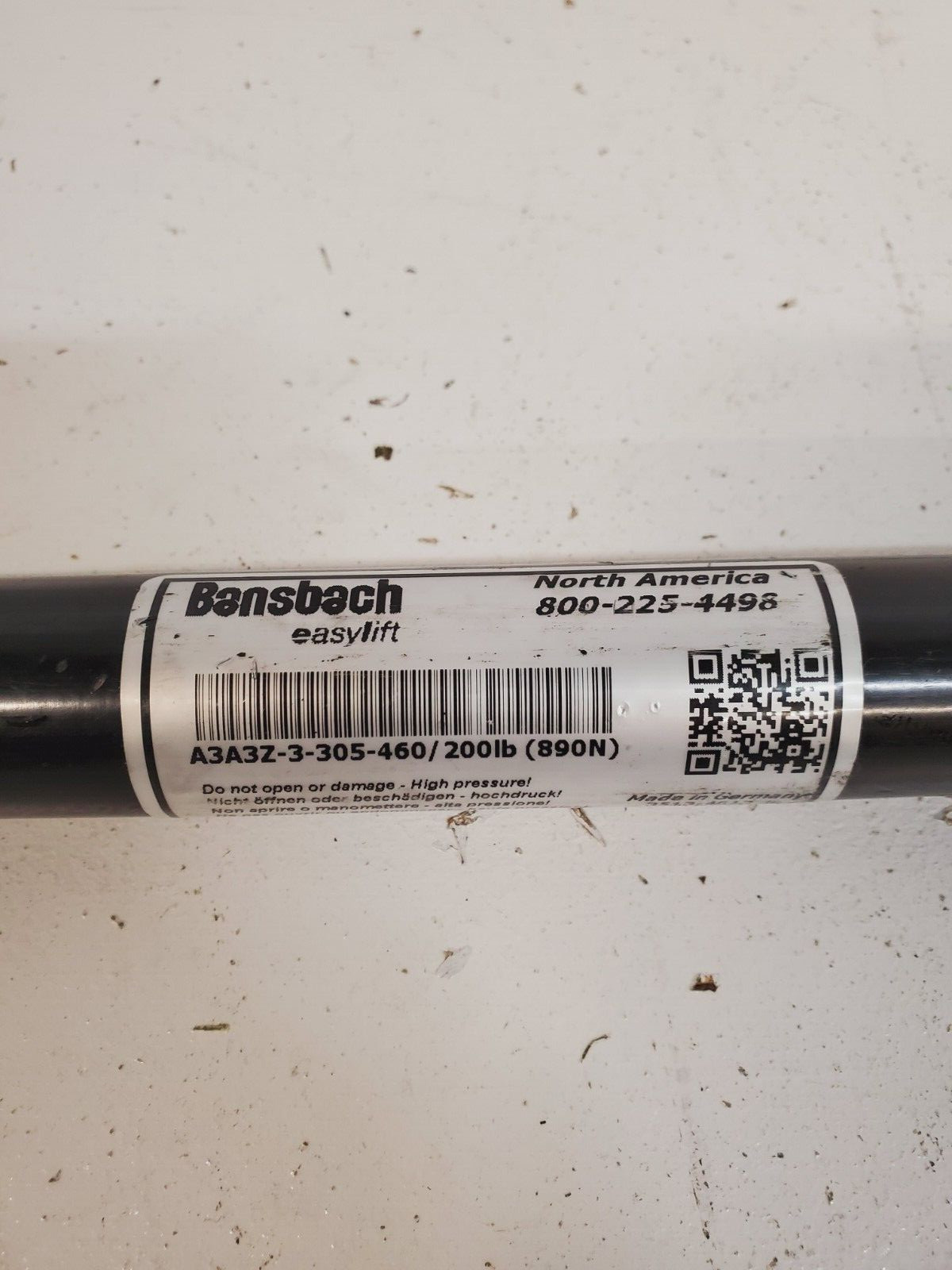Bansbach Easylift Gas Spring | A3A3Z-3-305-460 / 200lb (890N)