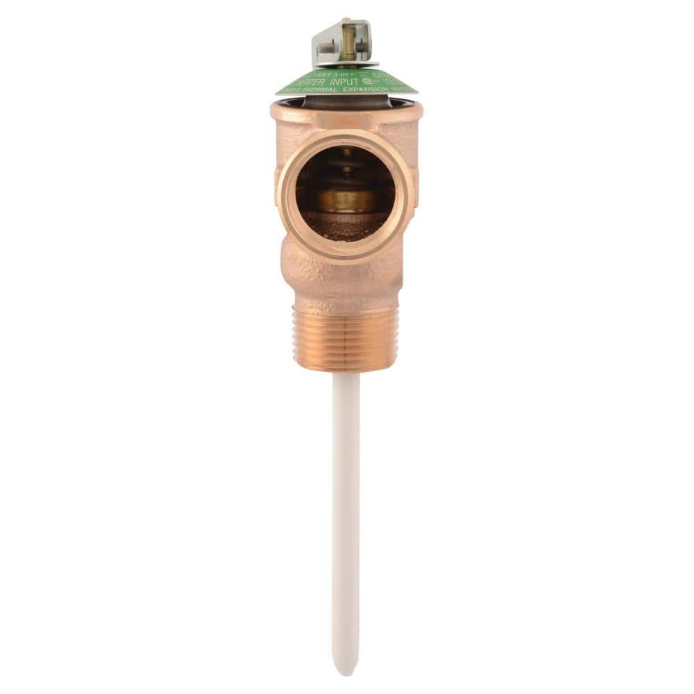 Cash Acme 3/4 in Bronze NCLX Temperature Pressure Relief Valve 1-1/4 in Shank