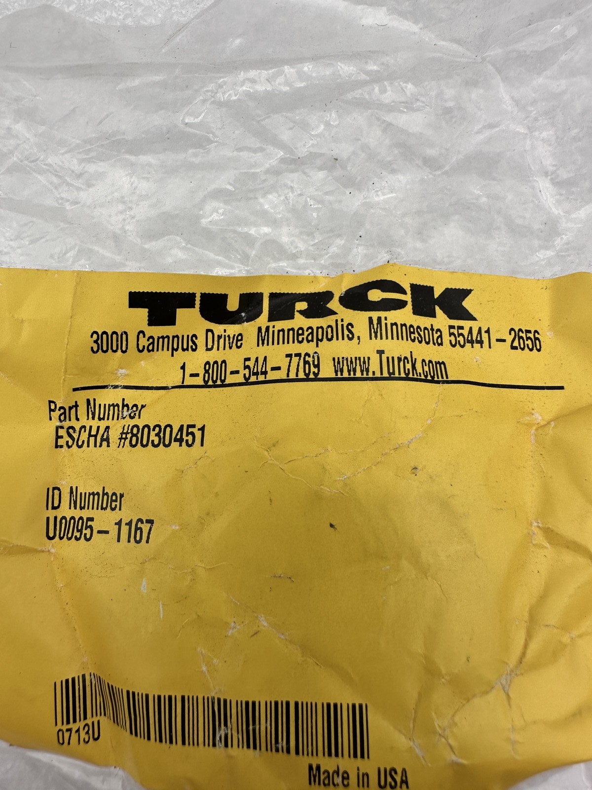 Turck ESCHA #8030451 ESCHA #8030451, U0095-1167 x 1 Piece