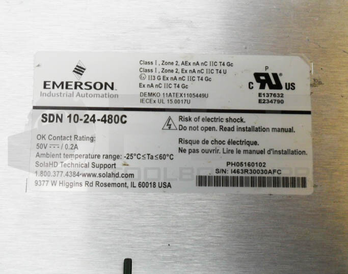 SOLA SDN 10-24-480C POWER SUPPLY 380-480V 0.7A