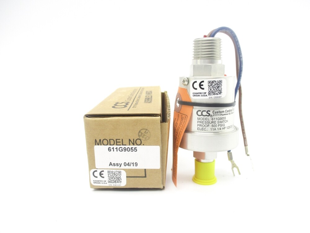 CCS 611G9055 125/250VAC 11A 500PSI NSMP