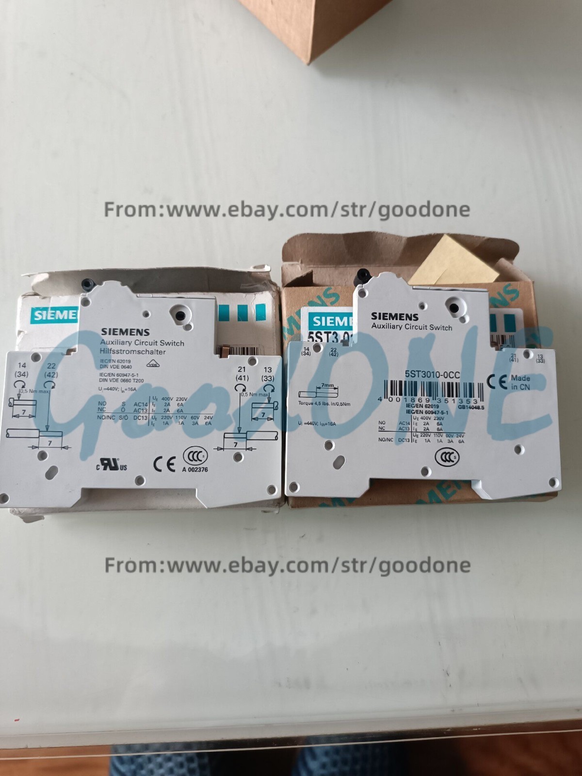 1PC NEW FOR Siemens 5ST3010-0CC 5ST3 010-0CC Auxiliary Switch