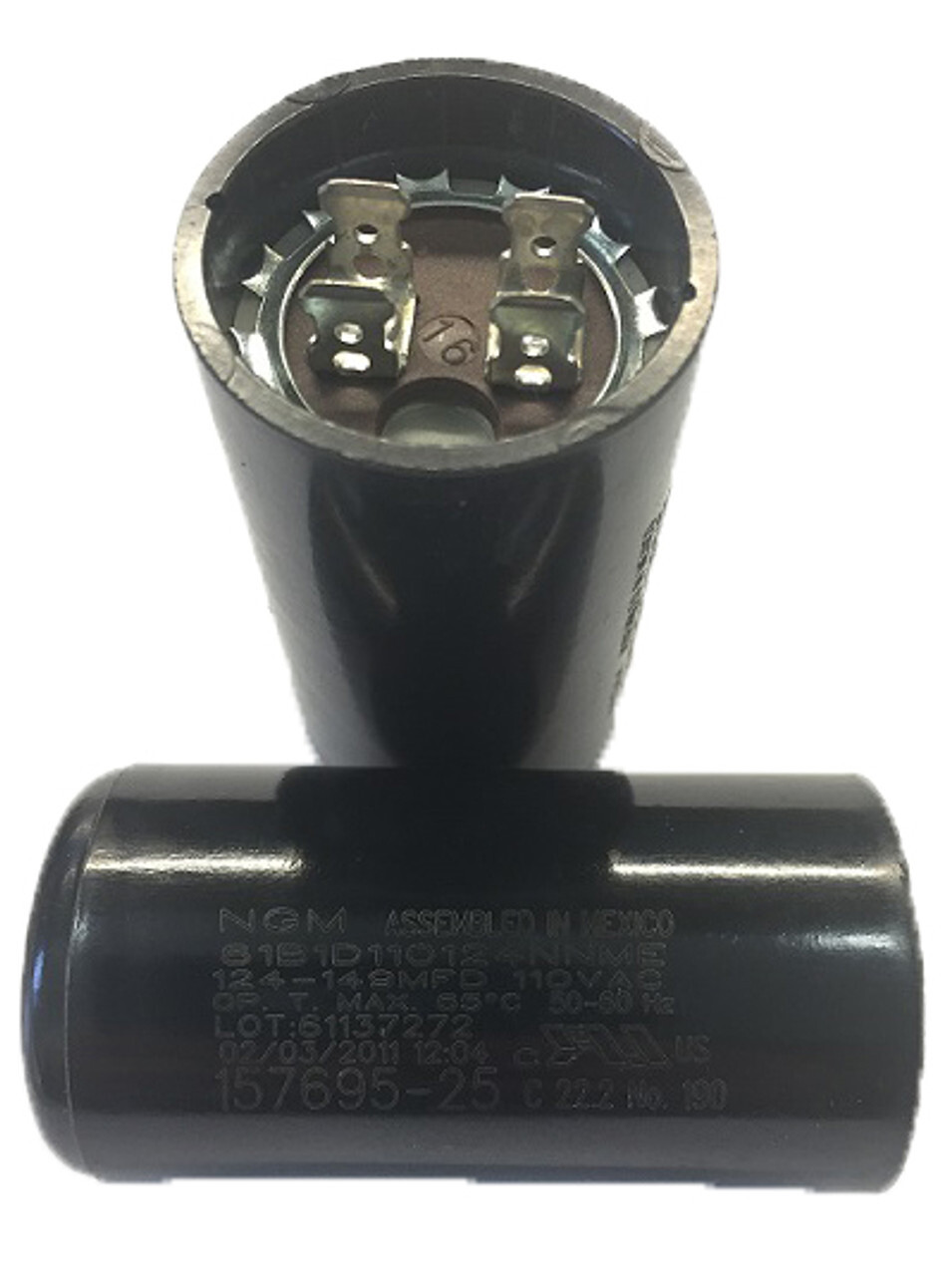 Century 15769525 Start Capacitor 124 – 149 MFD 110 Voltage Round 1.375 Diameter