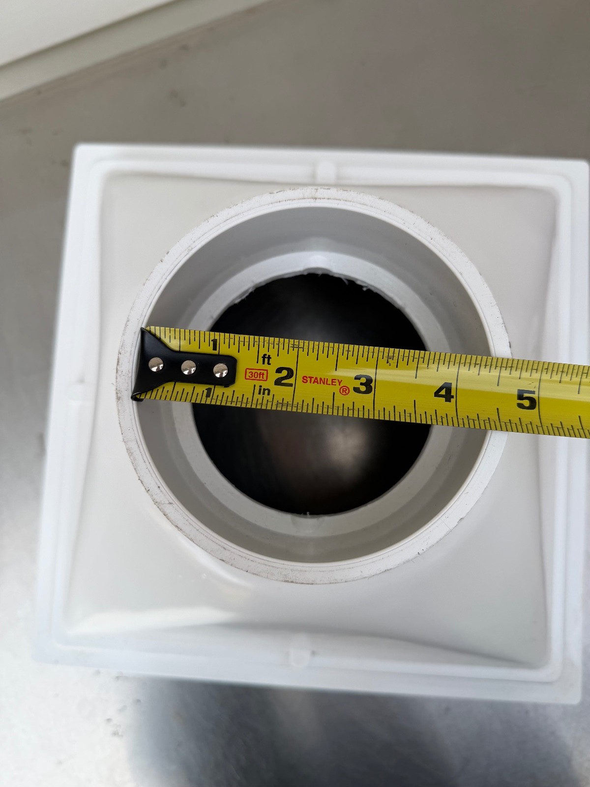 Canplas PVC1 4712-1 12″ X 12″ X 6″ X 4″ PVC Floor Sink Heavy Duty Canada