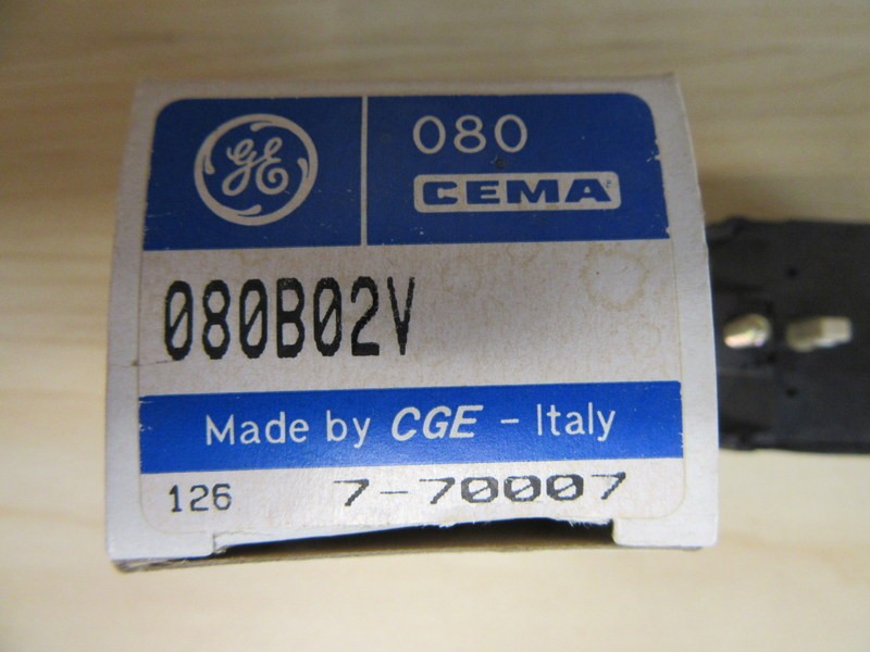 General Electric 080-B02V Contact 080B02V