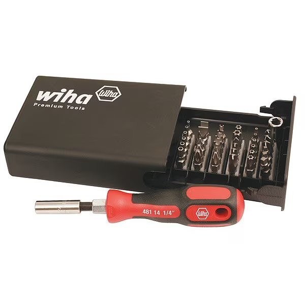 Wiha 71990 10 in, Drive Size: 1/4 in , Num. of pieces:39