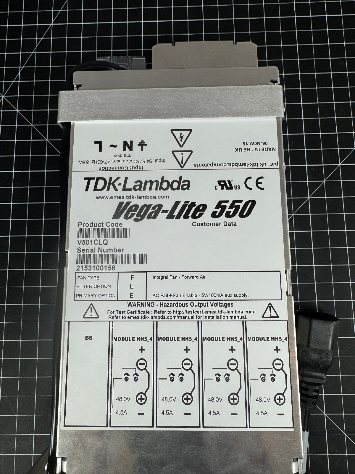 USA SELLER Vega-lite 550 V501CLQ 100 day warranty MUST SEE power supply