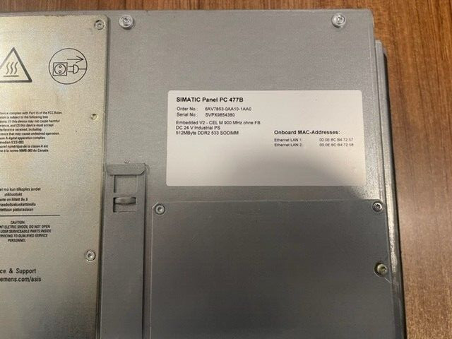 6AV7853-0AA10-1AA0, PC477B, PC 477B, SIMATIC Panel PC 477B 15″ Touch