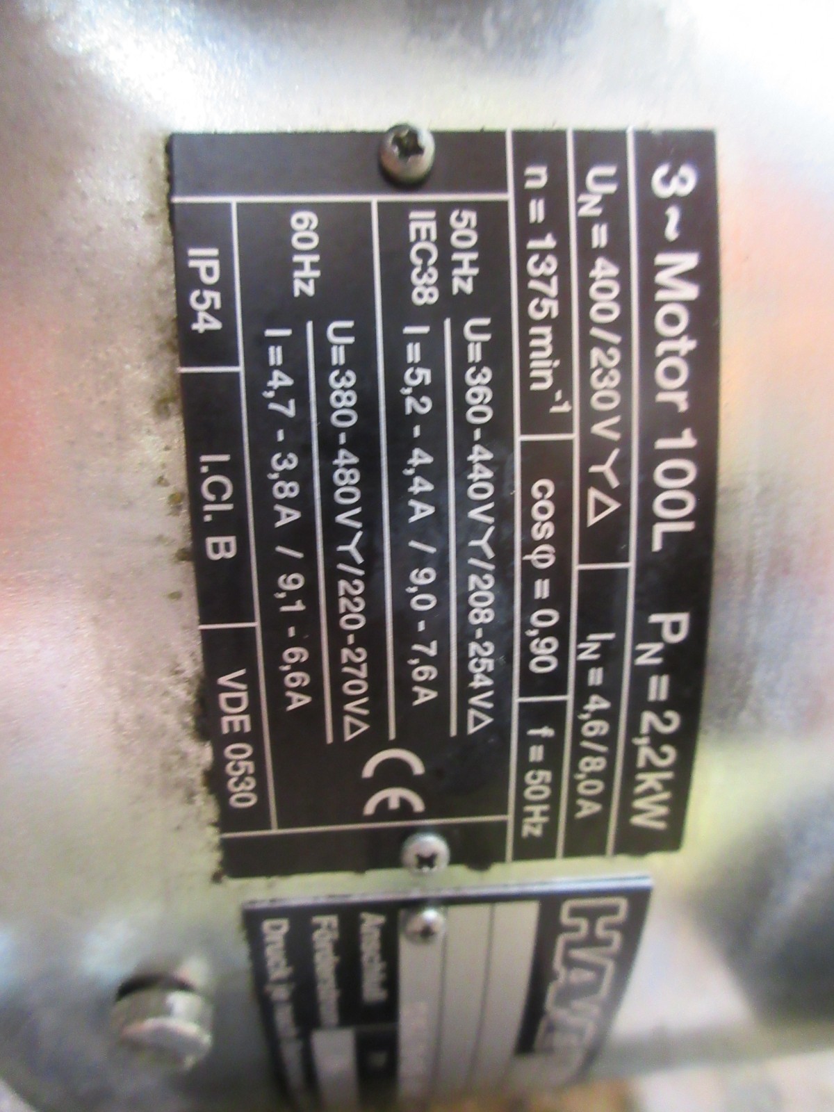 GILDEMEISTER TWIN 32 CNC LATHE HAWE HK N.SK.7961 B/2 036178-03-04 VENTILATOR FAN