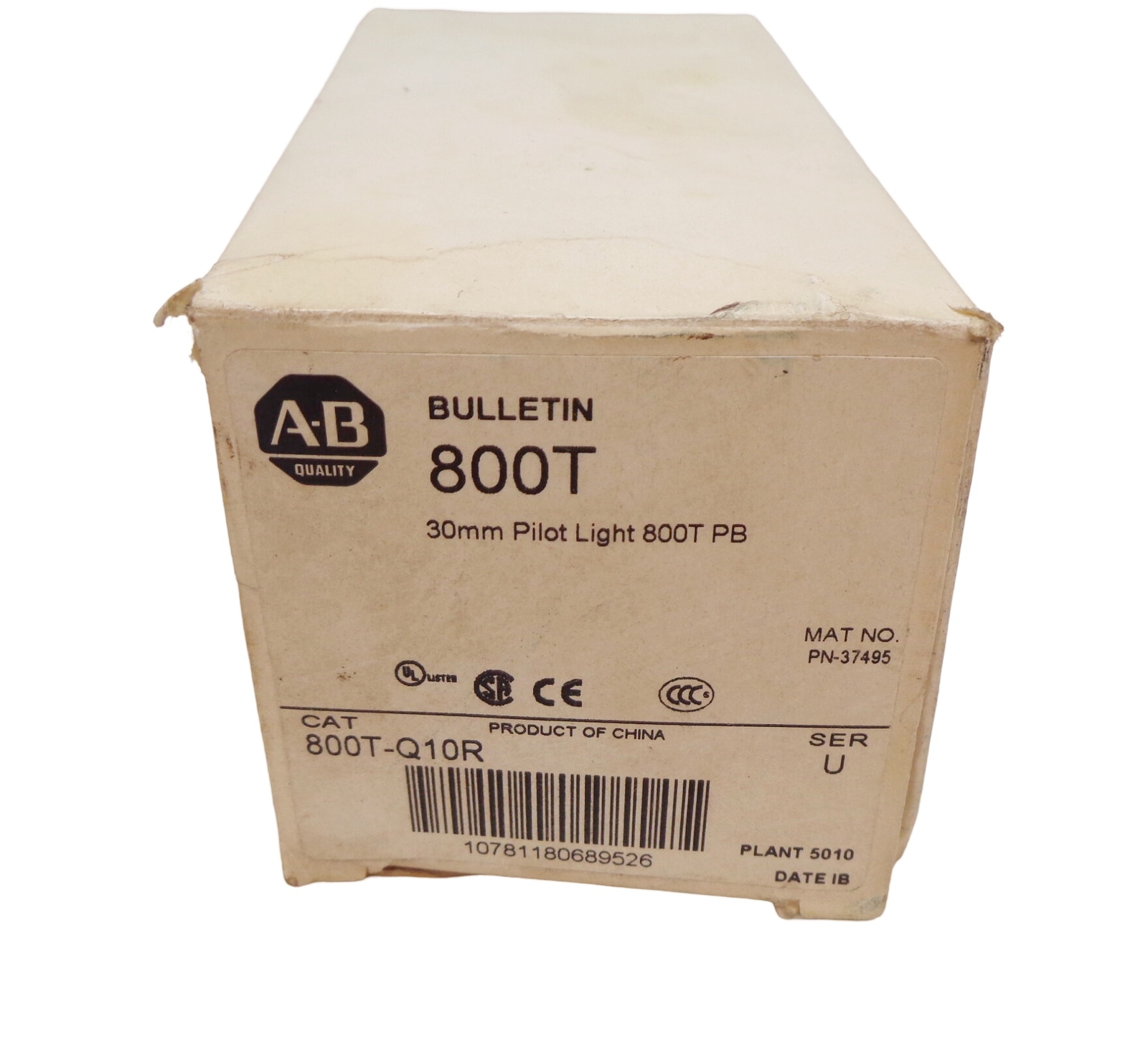 NEW ALLEN BRADLEY 800T-Q10R /U PILOT LIGHT