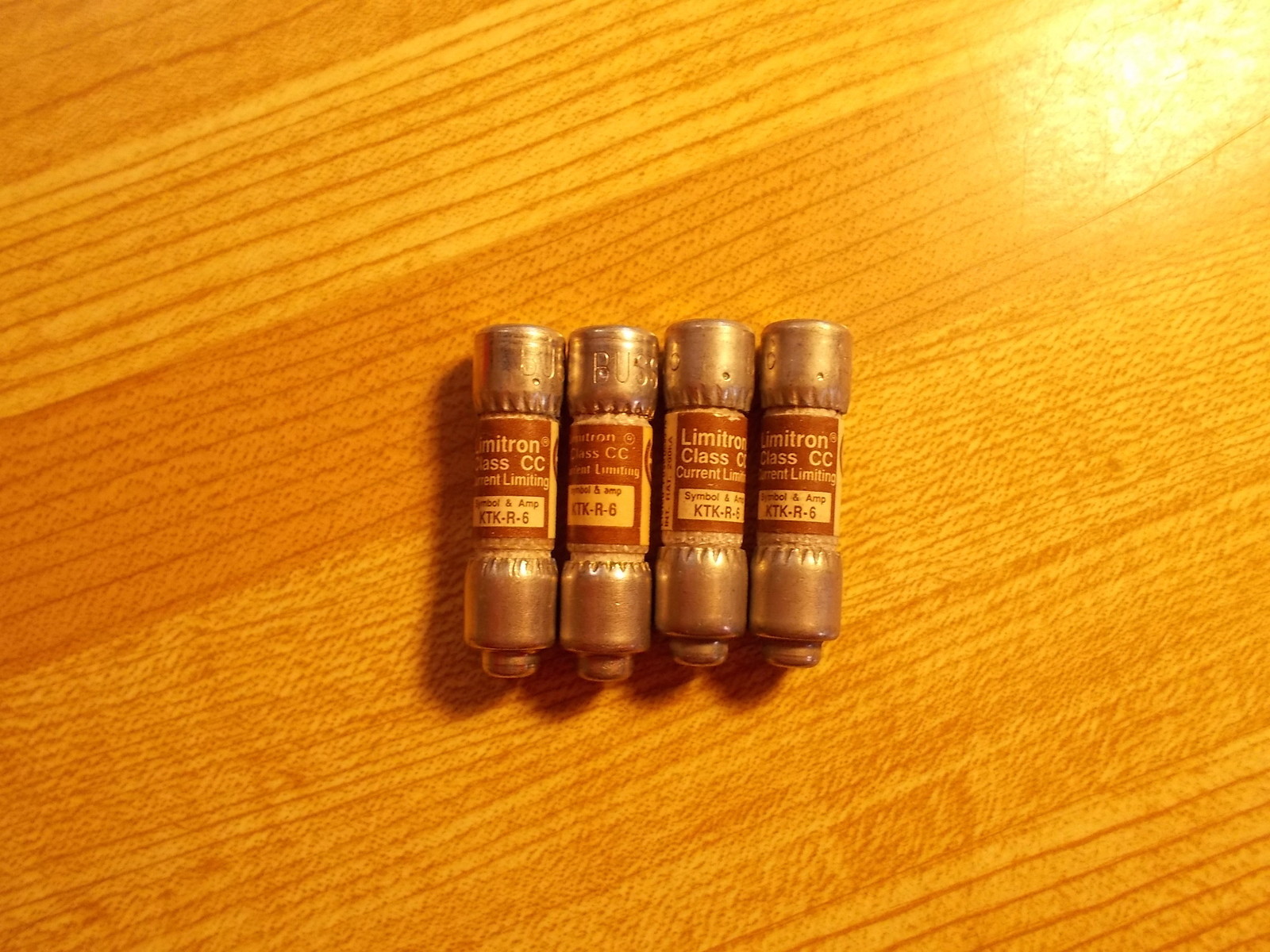 Cooper Bussmann KTK-R-6 6A 6-Amp Fuses, Lot of 4 *FREE SHIPPING*