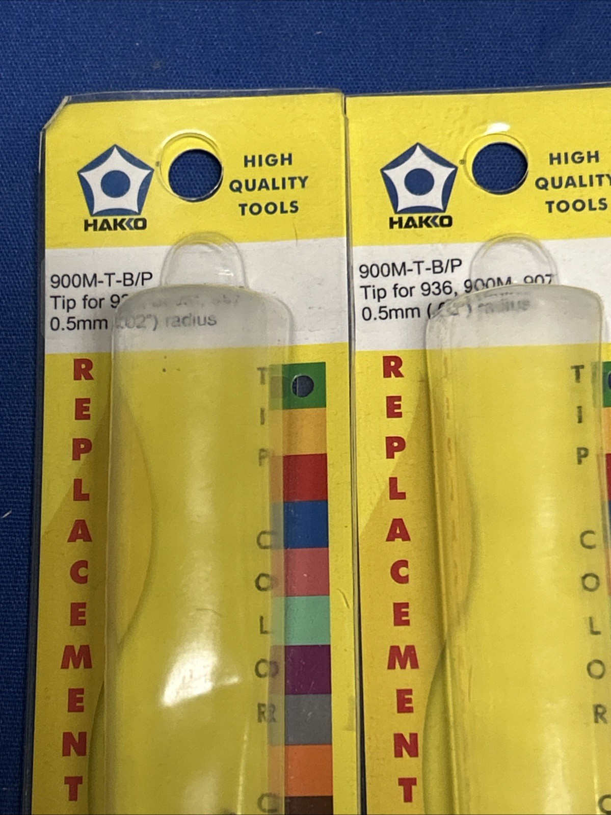 Lot 5 New Genuine Hakko Soldering tips (3)900m-t-b/p, (1)n454-t-b/p, (1)A1394/p
