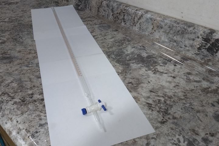 Lab Safety Supply 6CDP6 3 Pk 50 mL / 1.7 Fl Oz Capacity Straight Bore Buret