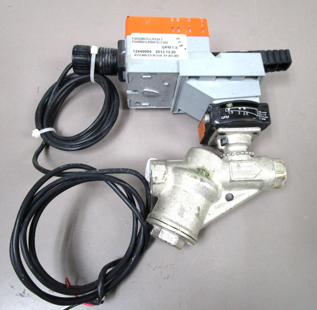 Belimo P2050B015+LRX24-3 Characterized Control Valve Assembly 1/2″