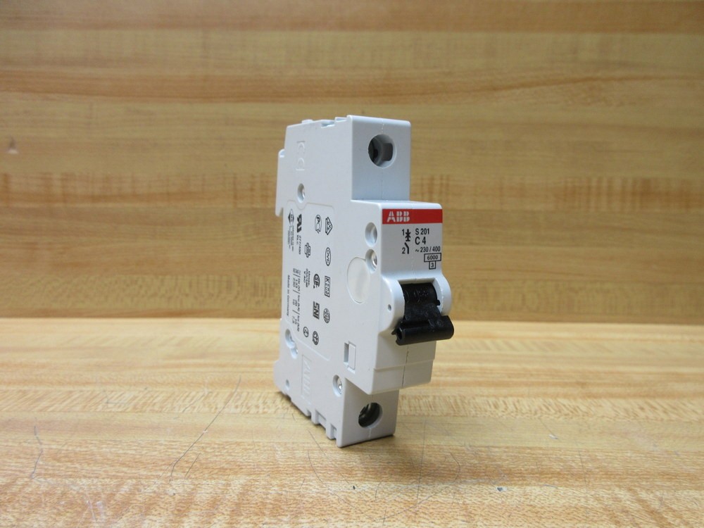 Asea Brown Broveri S201-C4 ABB 4A Circuit Breaker S201C4