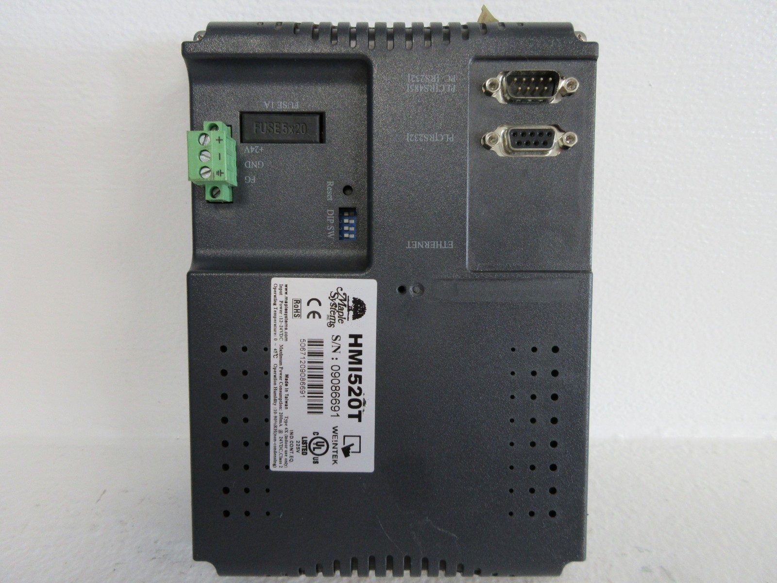 MAPLE SYSTEMS / EXTOL HMI520T USED TOUCH SCREEN OPERATOR PANEL HMI520T