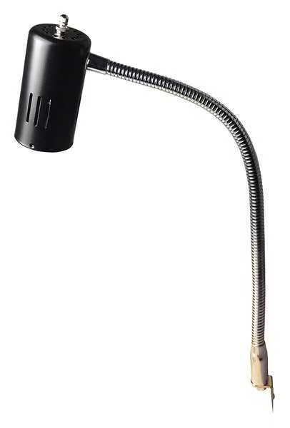 Lumapro 33HP79 Task Light, LED, 6.5W, BLK, 18in, Gooseneck
