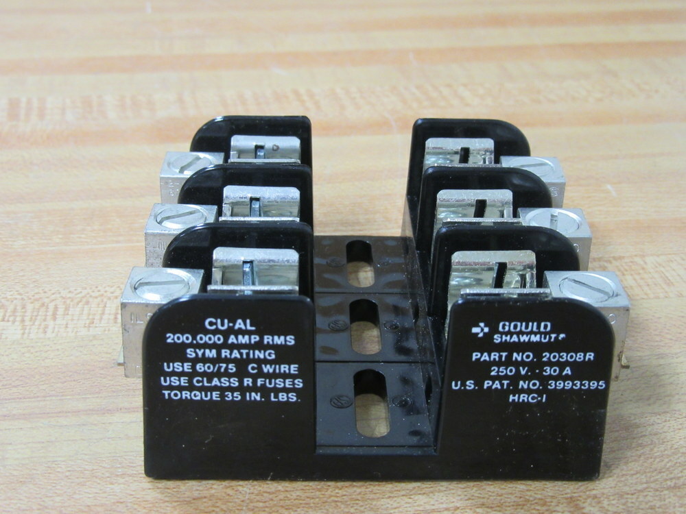 Gould Shawmut Ferraz 20308R Fuse Block