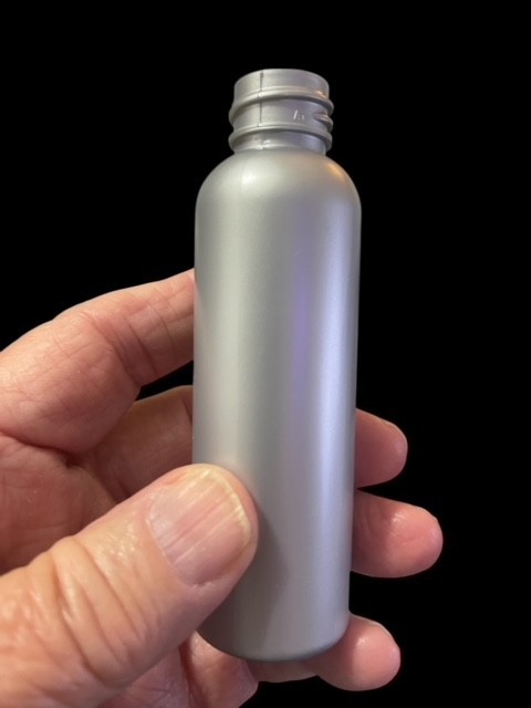 500 Pack – 2 oz Silver PET Cosmo Round Bottles Empty Travel Size TSA Compliant