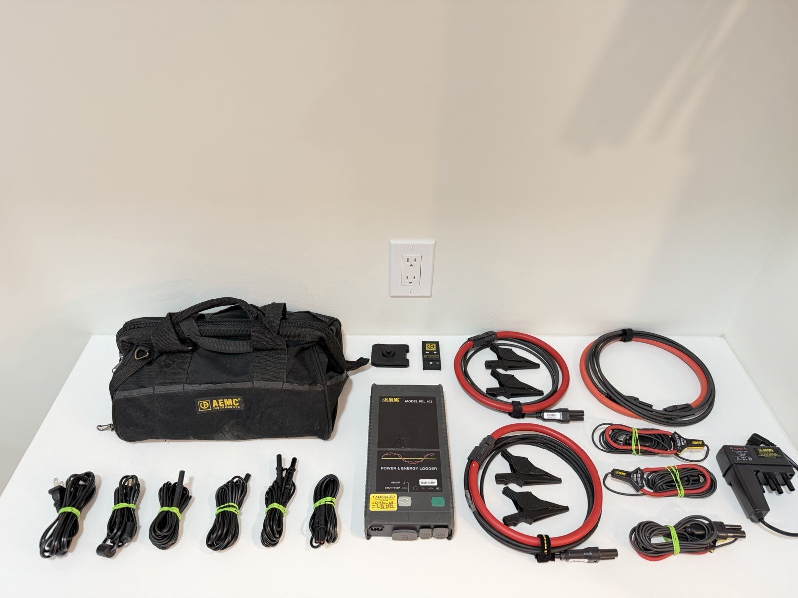 AEMC PEL 102 POWER &ENERGY LOGGER W/ PROBES & EXTRA ACCESSORIES /CALIBRATED 2026