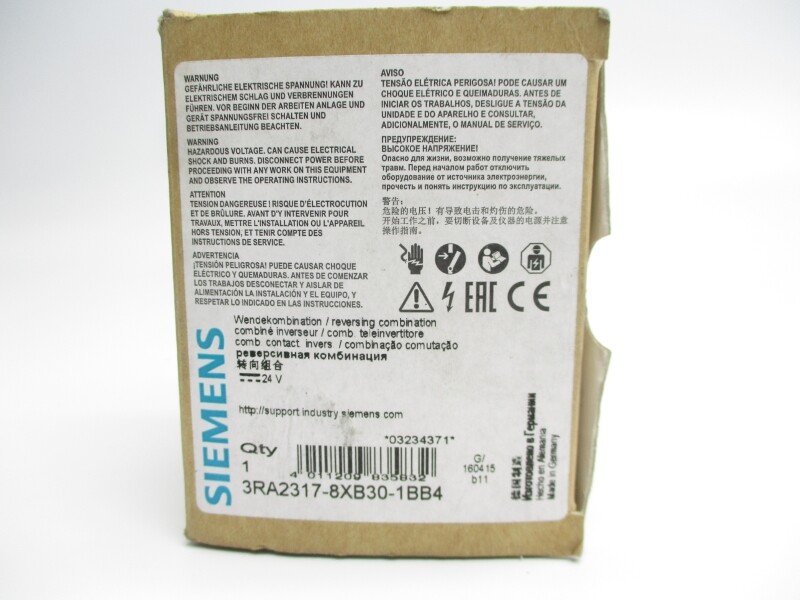 SIEMENS 3RA2317-8XB30-1BB4 24VDC 22A NSMP