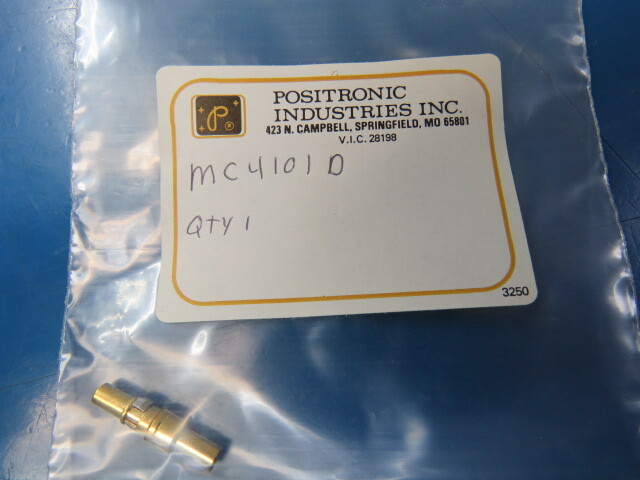 POSITRONIC MC4101D Qty of 5 per Lot Precision machined copper alloy with PTFE i