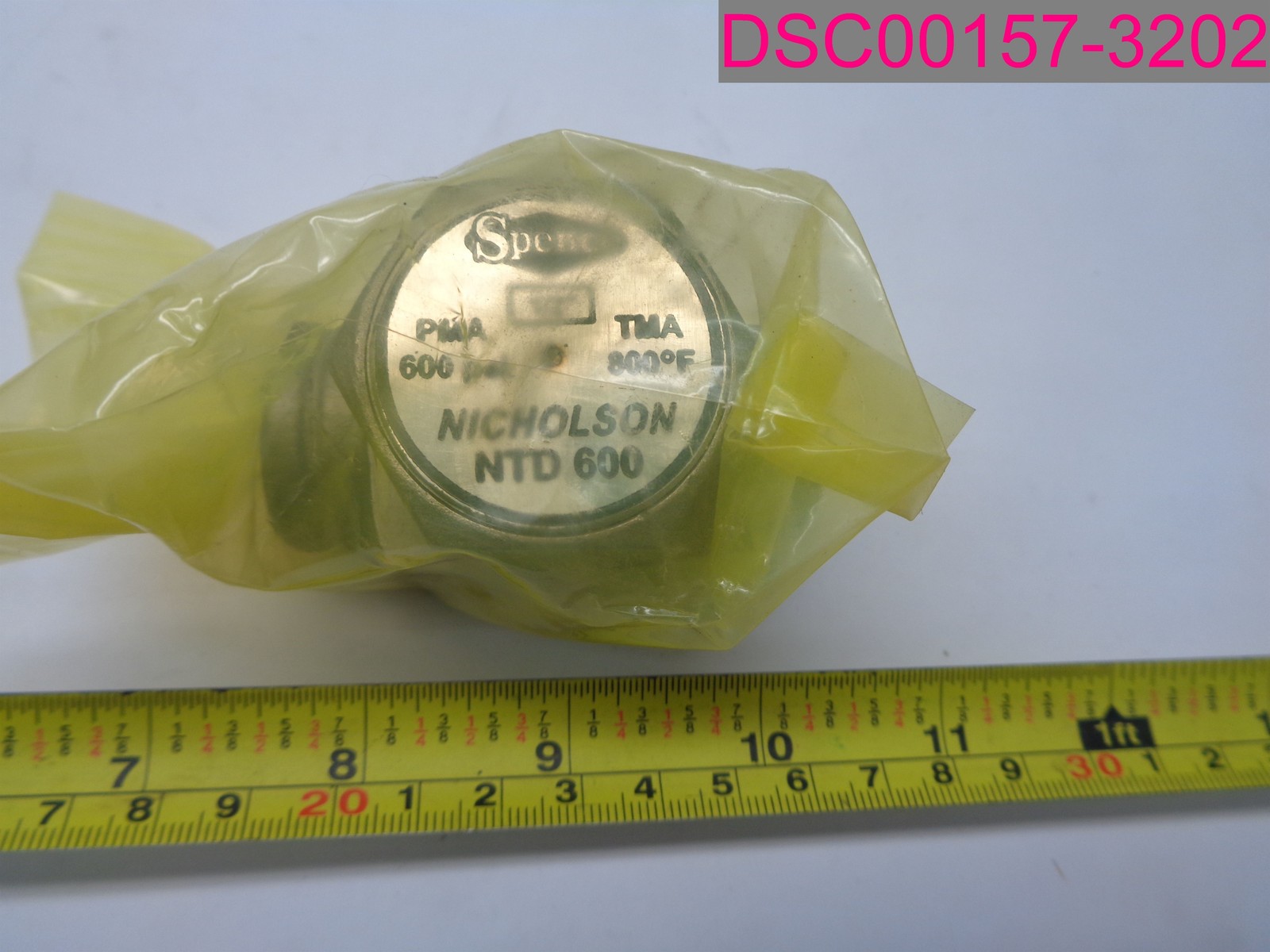 Spence Nicholson 1/2″ Thermodynamic Steam Trap 600 PSI Max. NTD 600 -N1C9A