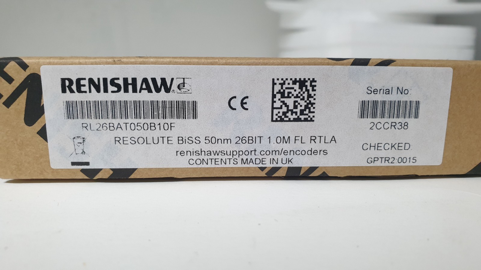 Renishaw RESOLUTE Encoder RL26BAT050B10F – 50nm, 26-Bit, 1.0M FL RTLA