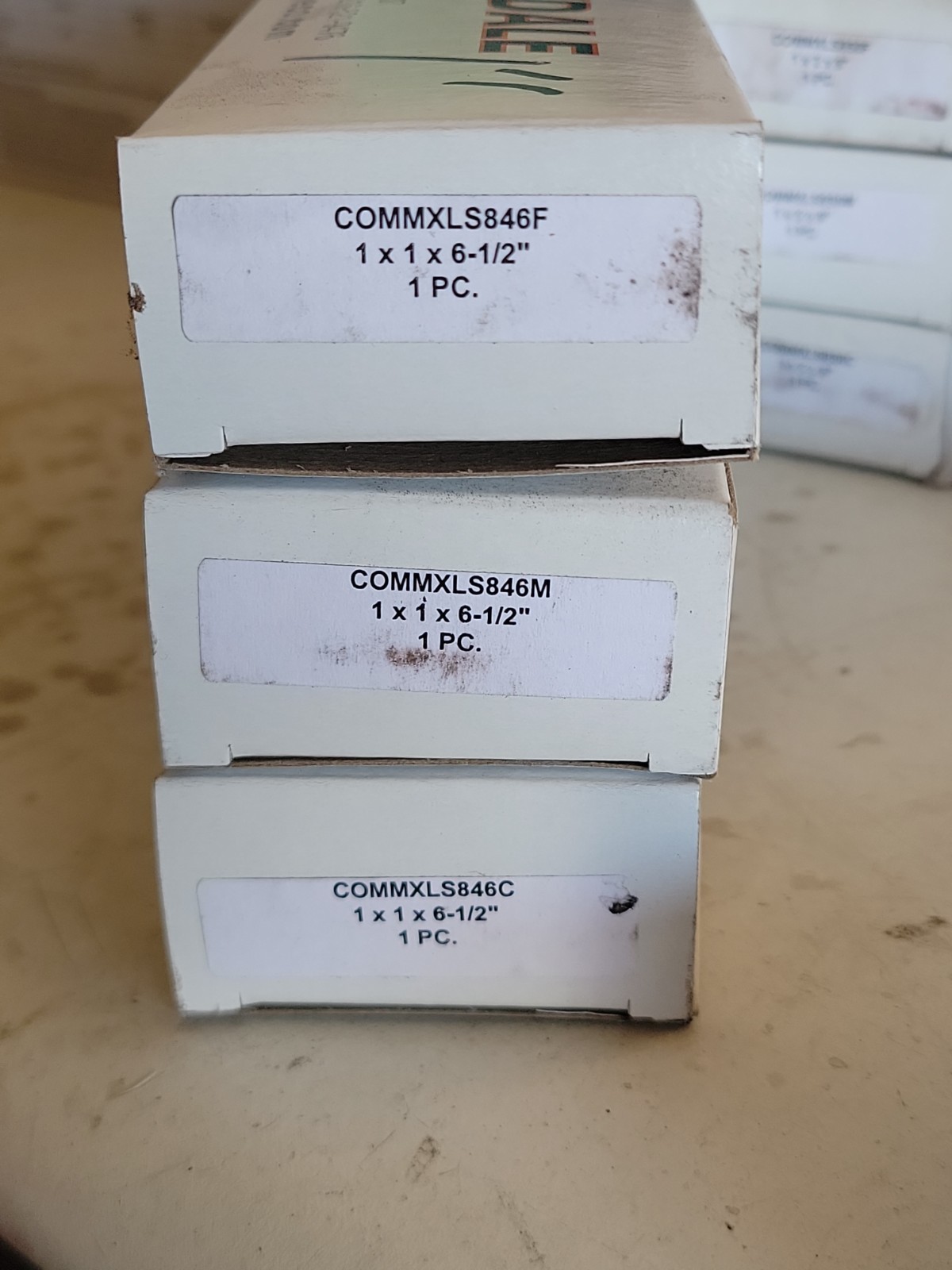 (3) MARTINDALE ELECTRIC COMMXLS847 ABRASIVE STONES 1x1x6.5″ Coarse Med Fine