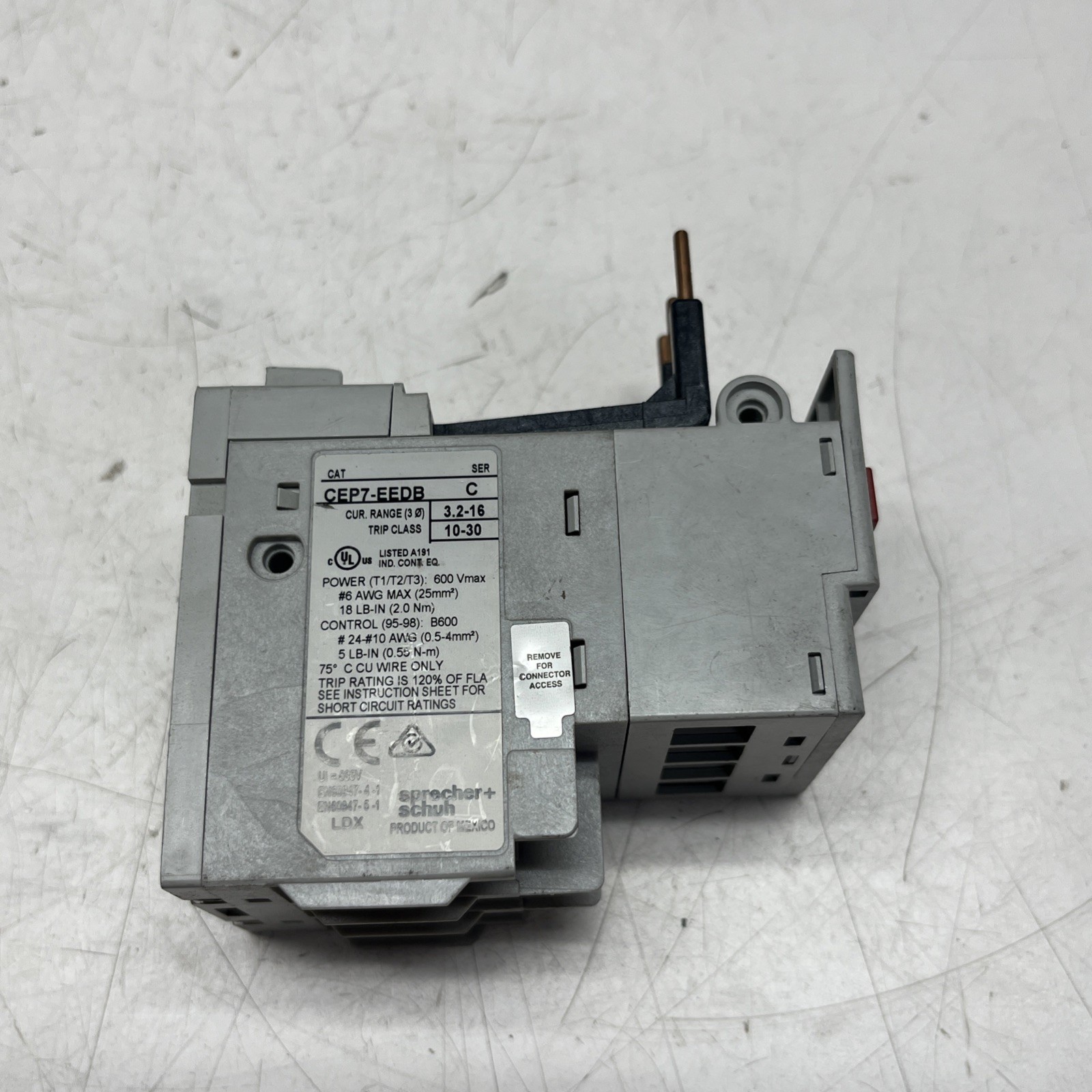 SPRECHER+SCHUH CEP7-EEDB SER. C 600V 10-30TC