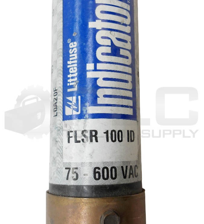 LOT OF 3 LITTELFUSE FLSR 100 ID INDICATOR FUSE 100A 75-600VAC