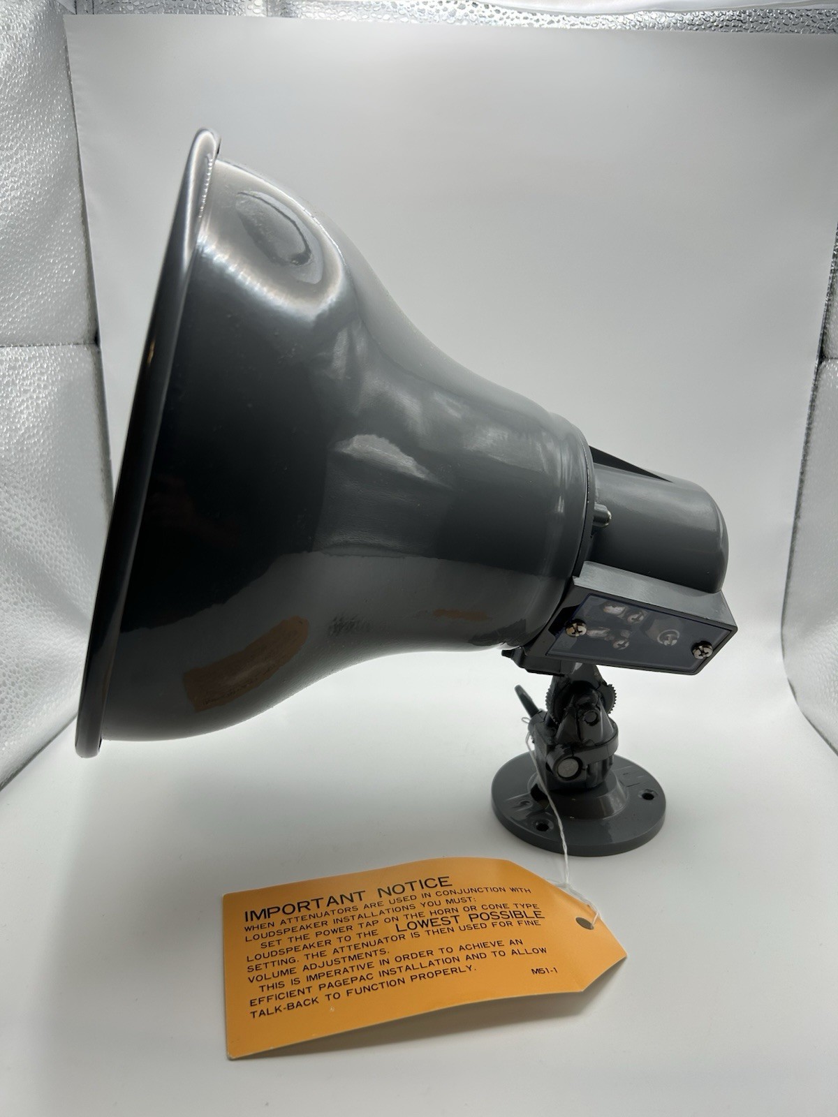 Page Pac 4/15 Watt Loudspeaker Horn Model 22001 Harris Corporation Dracon Div
