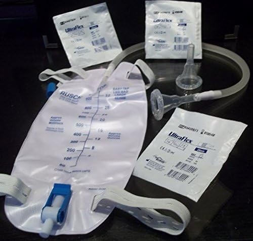 Condom Catheter Kit 7 Day Supply 29mm Medium Self-Seal External Leg Bag Included