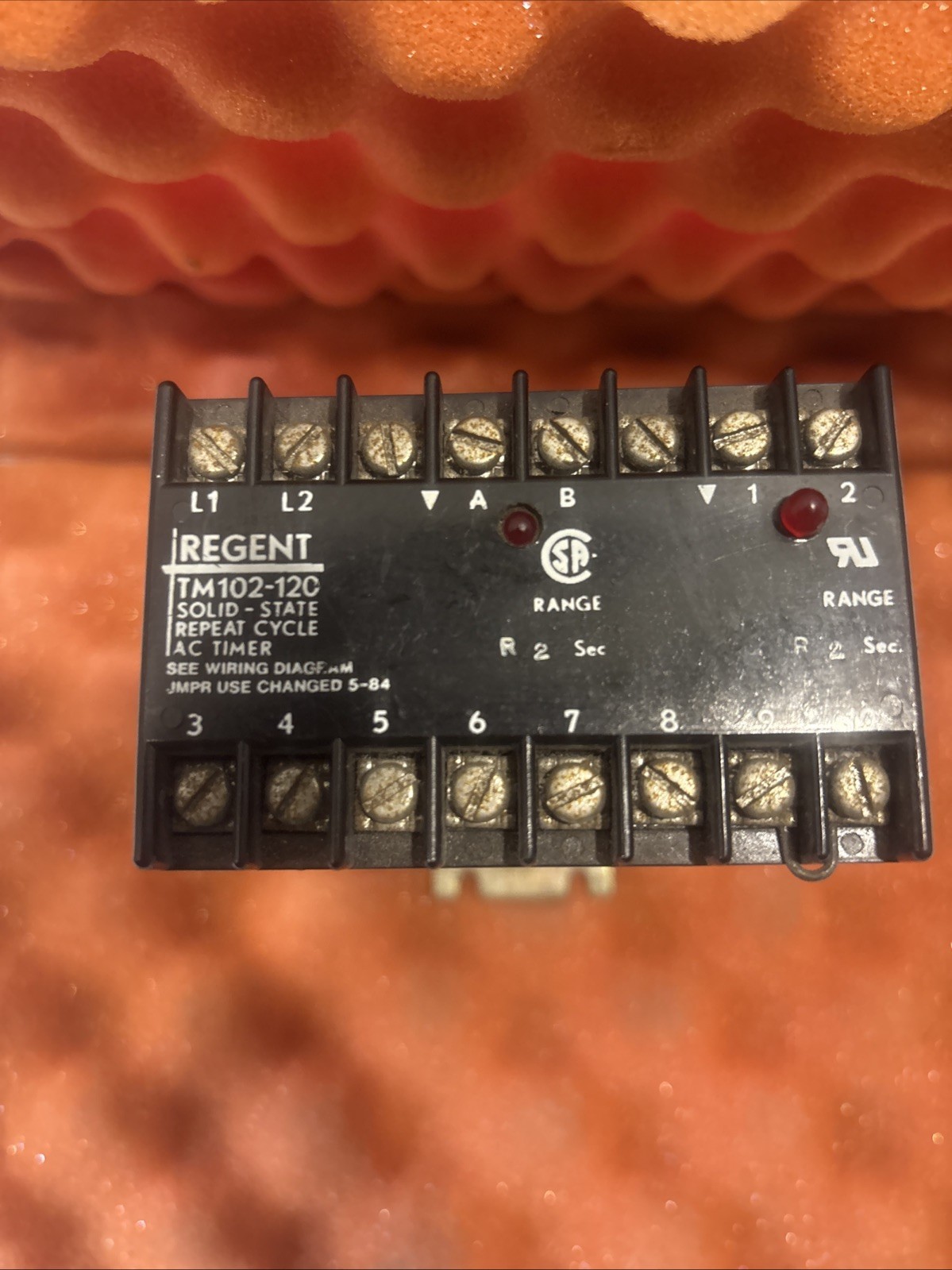 Regent TM102-120 Solid State Repeat Cycle Timer Cracked Housing
