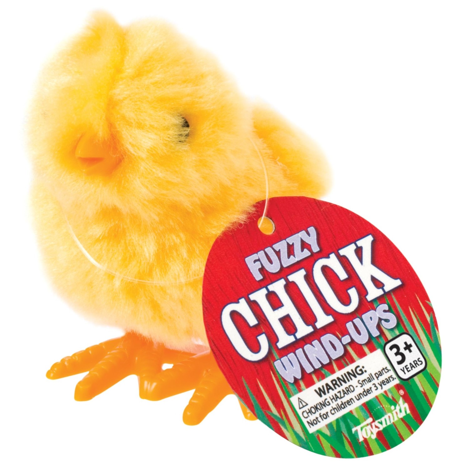 Toysmith 2031 Plastic Yellow Fuzzy Chick Wind Up Theme Toy 3 L in. (Pack of 24)