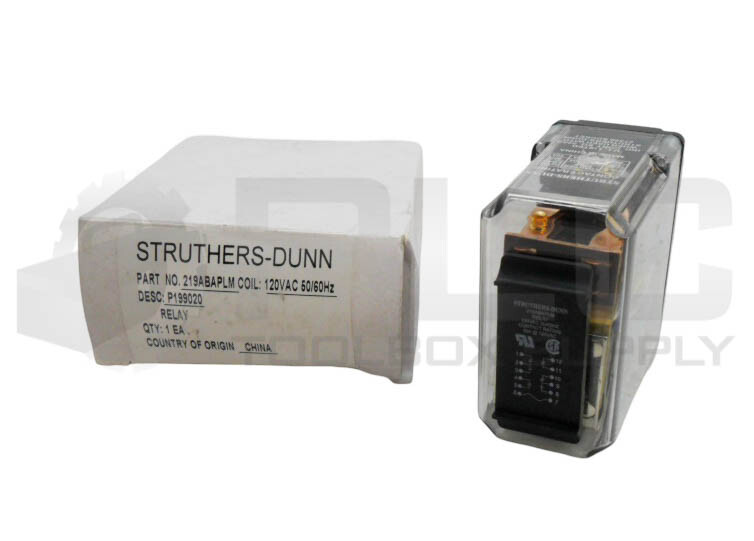 NEW STRUTHERS DUNN 219ABAPLM RELAY 120V 50/60HZ