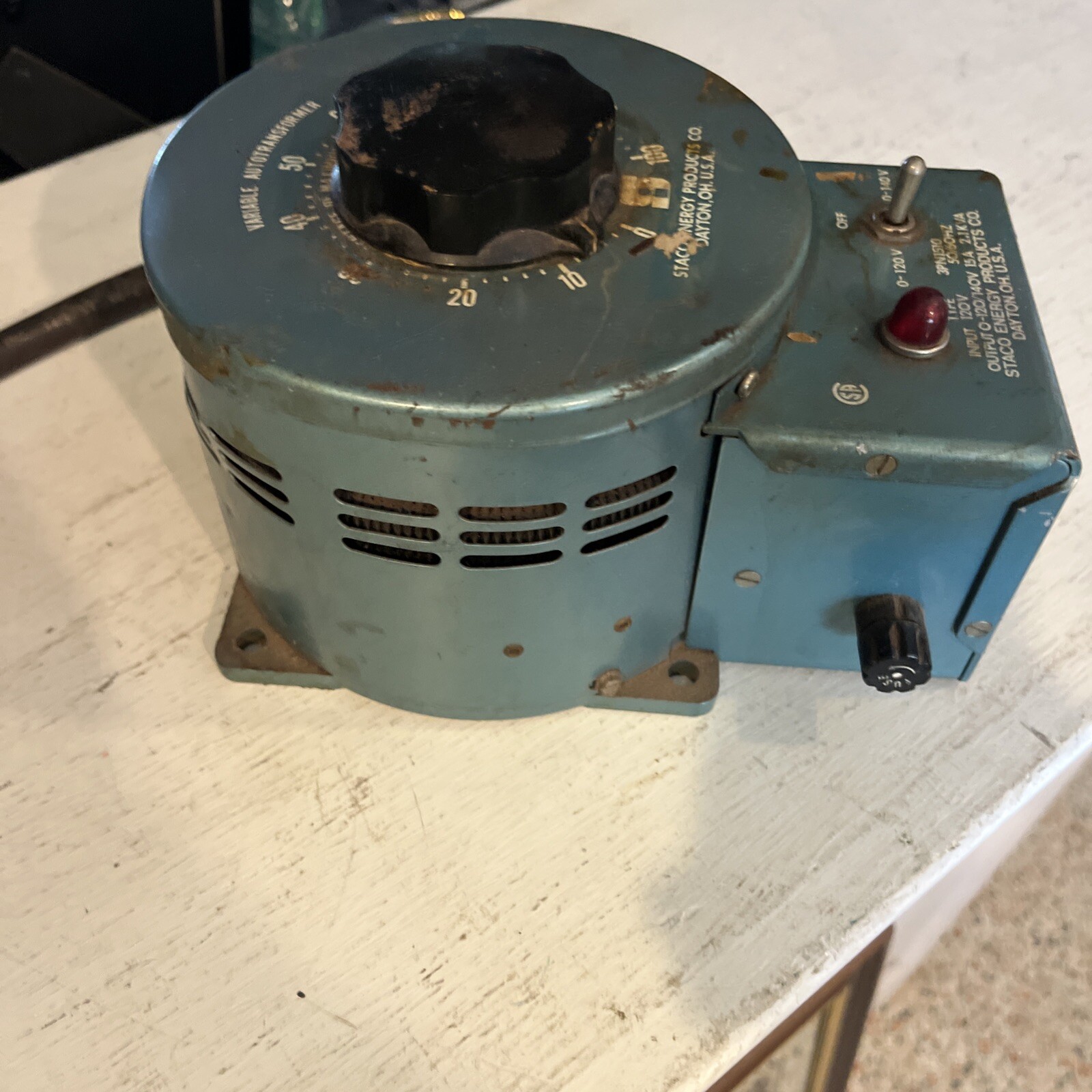 Vintage Staco Energy 3PN1510 Variable Autotransformer 120 Volt Working