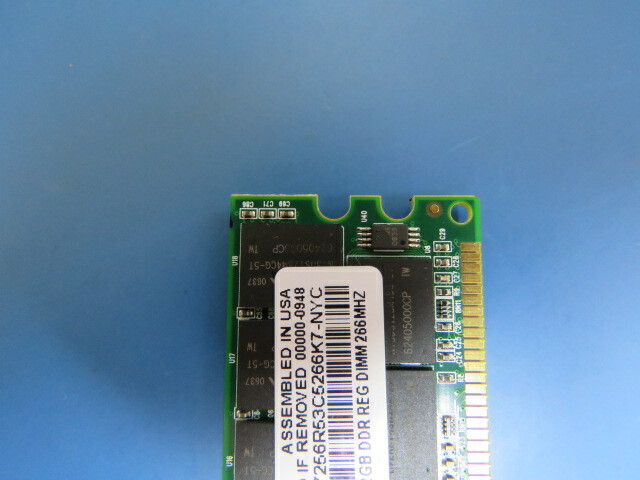 AVANT AVM7256R53C5266K7-NYC Qty of 1 per Lot 2GB DDR REG DIMM 266MHZ SERVER RAM