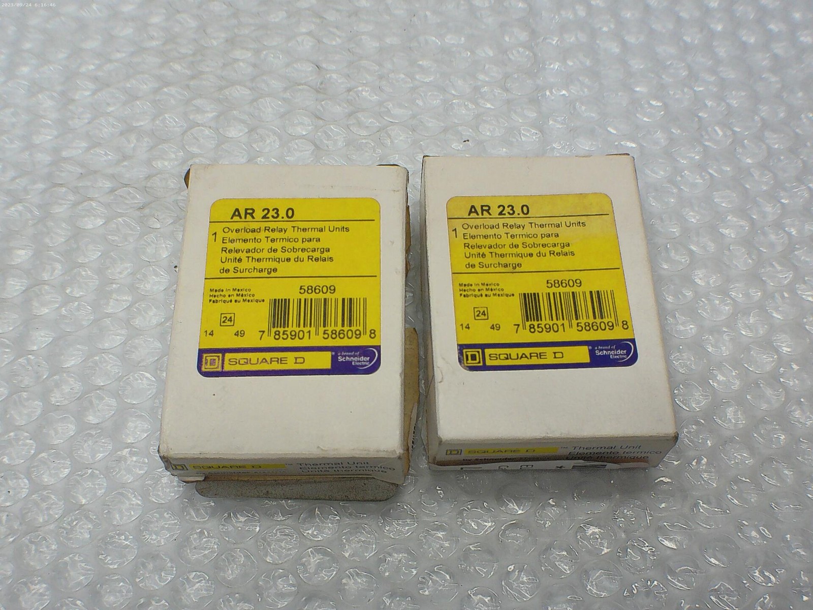 SQUARE D AR23.0 HEATER LOT OF 2 NSMP