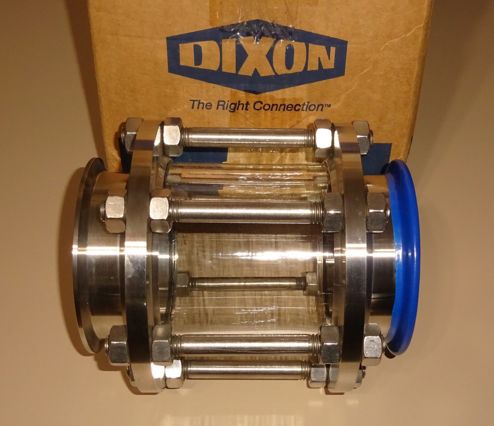 Dixon B54BMP-R400 4″ In-Line Sight Glass w/ Clamp Ends 316L Stainless Steel NEW