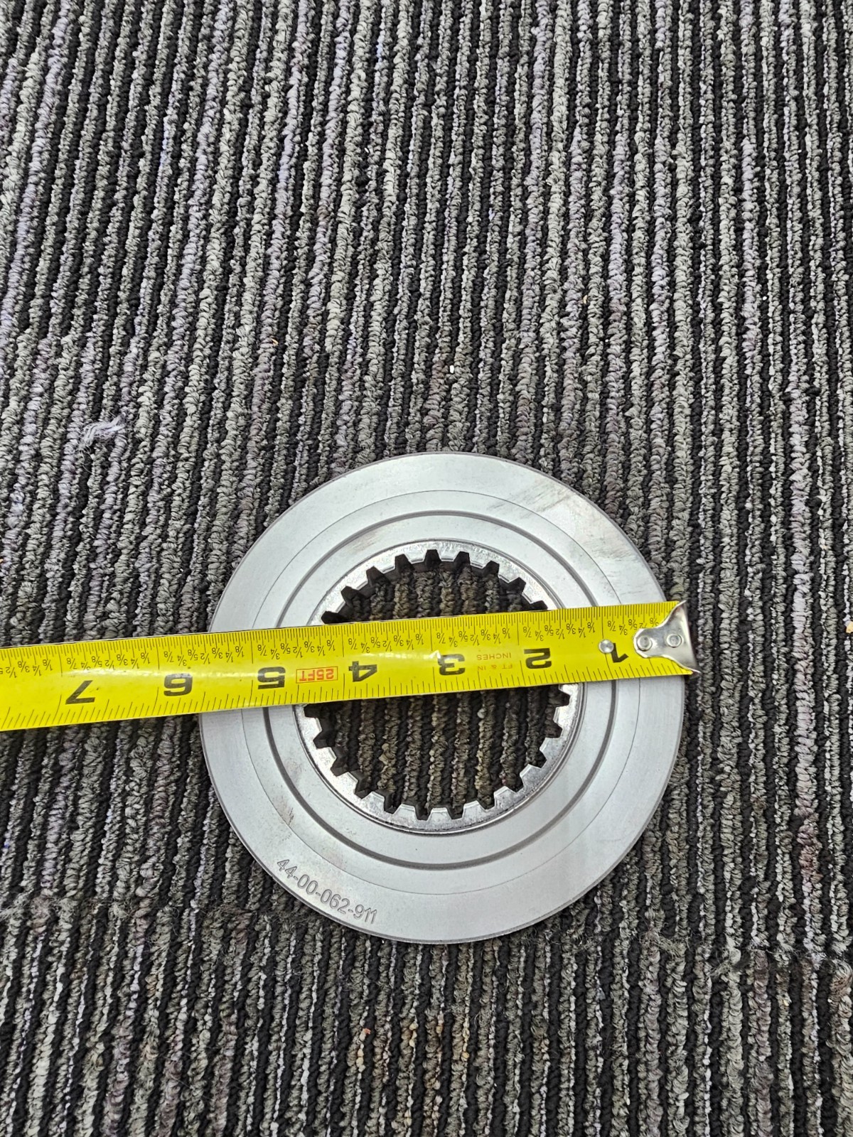 44-00-062-911 PRESSURE PLATE ROUGH STEEL 6 Inches Diameter
