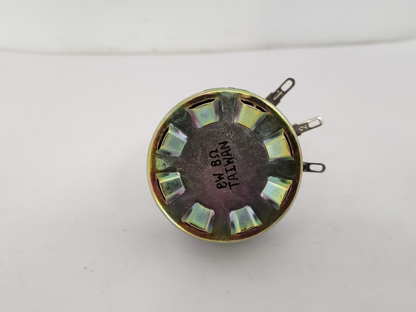 AUDIO LEVEL KNOB POTENTIOMETER 8 WATT 8 OHMS W/DIAL & VOLUME PLATE NNB