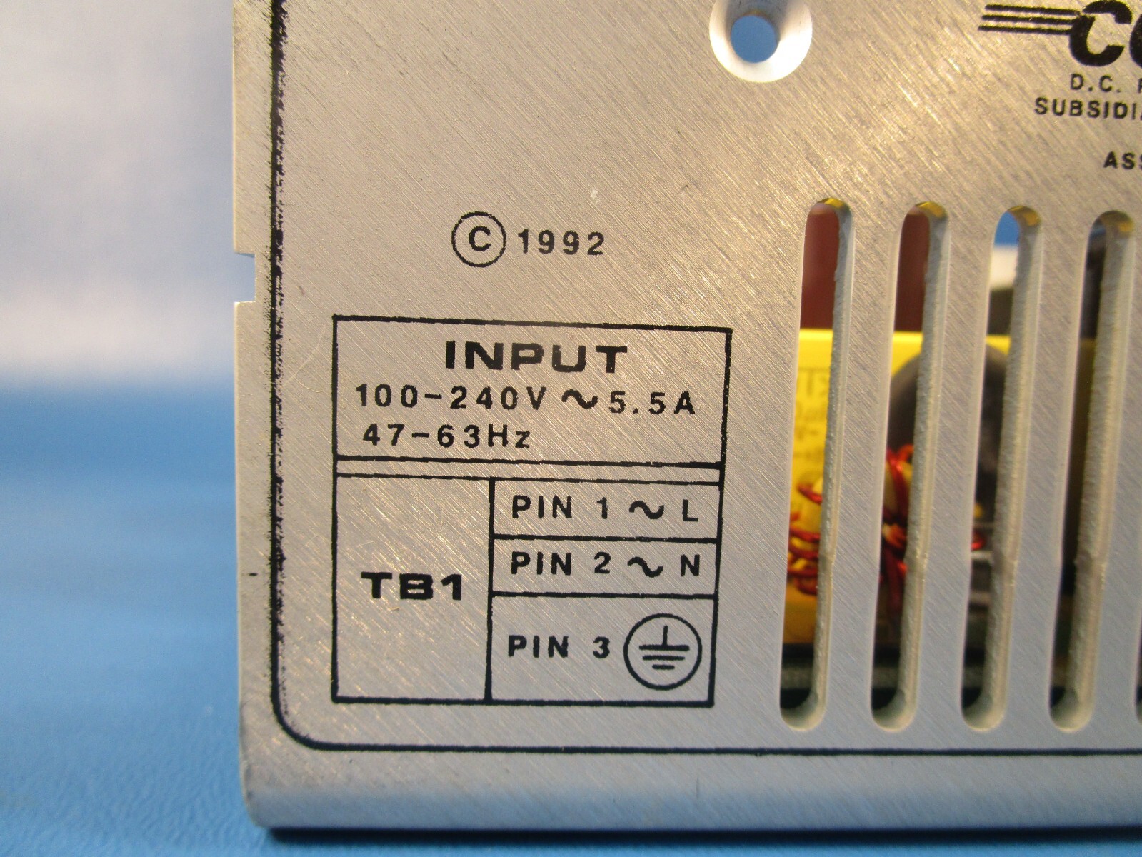 Condor GPC225-12, 12V DC, Power Supply, Input 100-240V ~ 5.5A, 47-63Hz