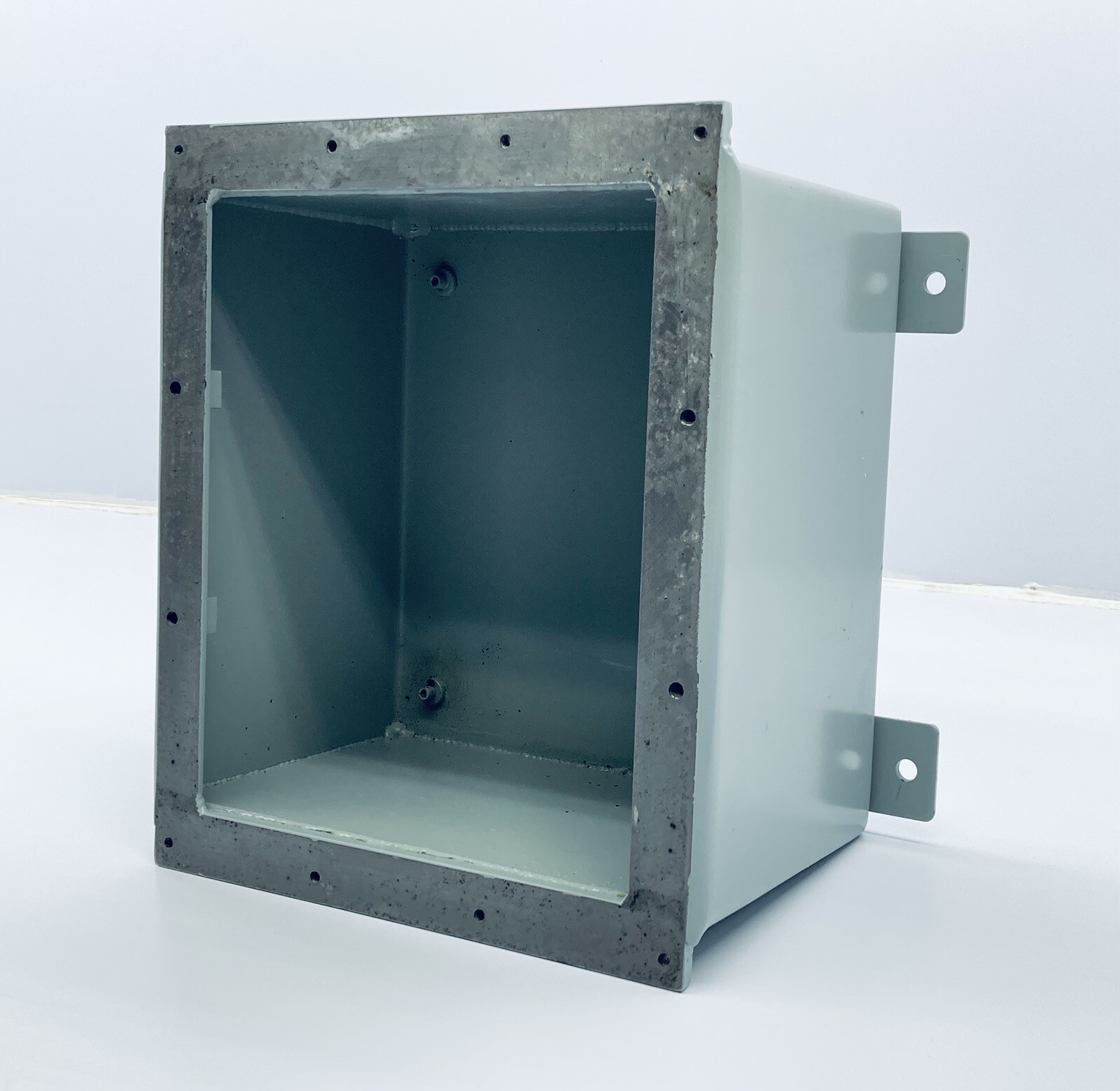 UNUSED HOFFMAN A12D128 ENCLOSURE NEMA TYPE 9 FOR HAZ. LOC. 12x12x8″ GRAY STEEL