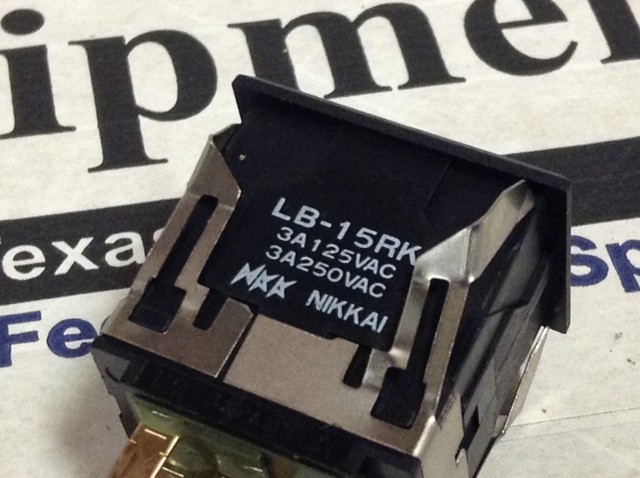 Nikkai Illuminated Push Button Switch – LB-15RK w/Warranty