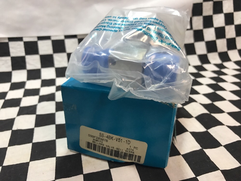SWAGELOK Bellows Sealed Valve 1/4″ FVCR, SS-4BK-V51-1D, Shipsameday#1537B3